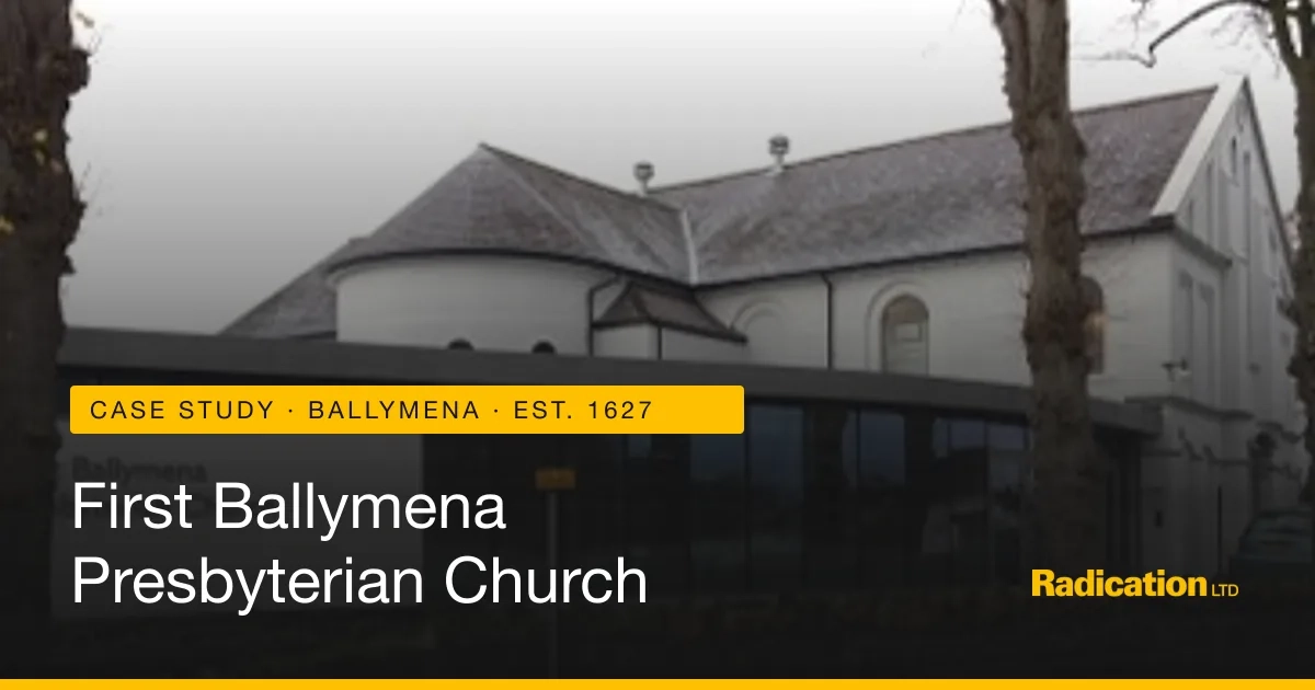 First Ballymena Presbyterian Church, established 1627